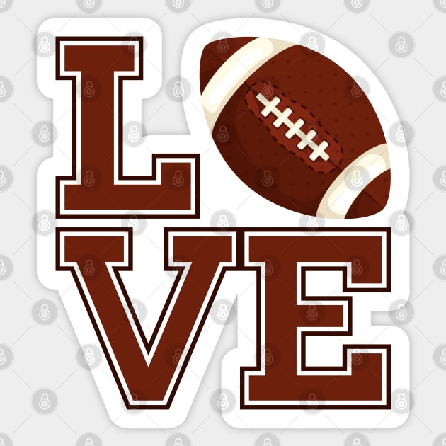 Love Football Quote Sticker by Yurko_shop